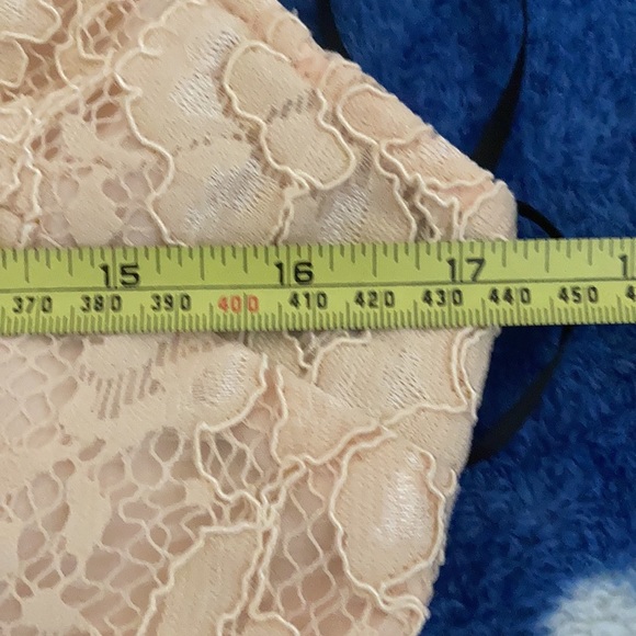 Forever 21 creamy / peachy dress with V neckline and low cut V back. Size Large - Picture 5 of 14